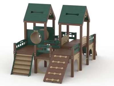 Deluxe Kennel Club Playground 3D model