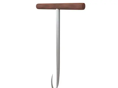 Bale Hook v1 001 Low-poly 3D model