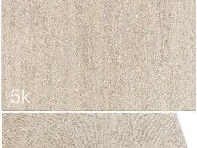 Carpet set 9140 - Hand-knotted Wool Stripe Rug - 5k 3D model