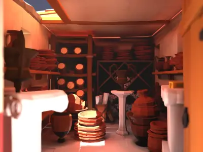 Ancient Rome City Pack Low-poly 3D model