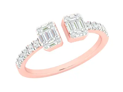 Women Ring  Render 3dm STL OBJ FBX Details 3D print model 363