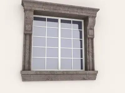 Window Frame 11 Low-poly 3D model