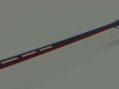 Sci-fi sword 3D model 2
