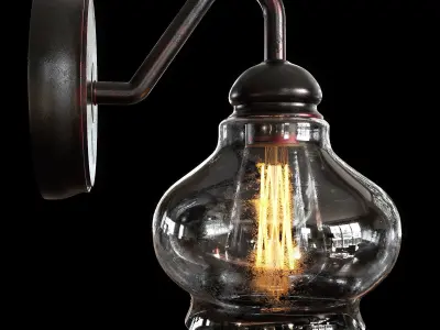 glass sconce 3D model