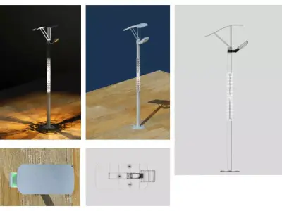 public light Low-poly 3D model