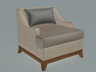 Cortona Lounge Chair 3D model