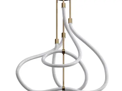 GLORIFY pendant light - gold 3D model