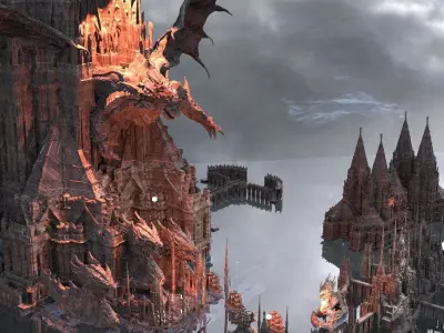 The Tower of Dark Magic Kit bash 3D model