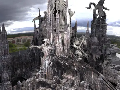 Lycan Grand Fortress Queens Castle Kit bash 1 3D model