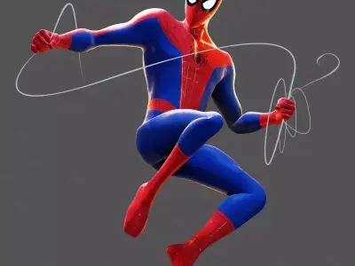 Spider-man Into the Spider-verse ITSV Peter Parker SUIT 3D Model 3D model