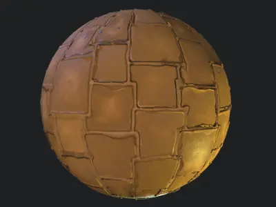 Stylized Desert Tiles Material 06 - Substance 3D Designer Texture