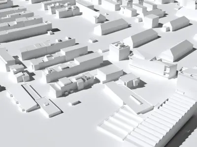 Quartier Vauban Friedburg Germany  3D print model