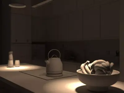 Tiny House Living 3D Model with Interior Nature Inspired Design 3D model