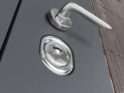 Modern front door 2 3D model