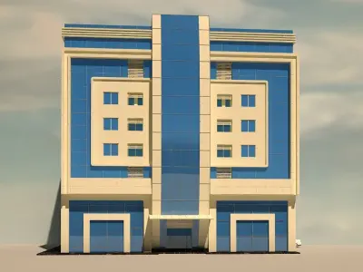 modern building  3D model