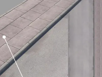 pavement piece of metal 3D model