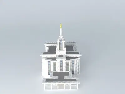 LDS. Templo Mormon, Bogota, Colombia,  57th operating temple Free 3D model