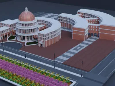 National Assembly Headquarter  Free 3D model