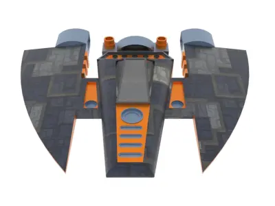 Antonov An Spaceship  Low-poly 3D model