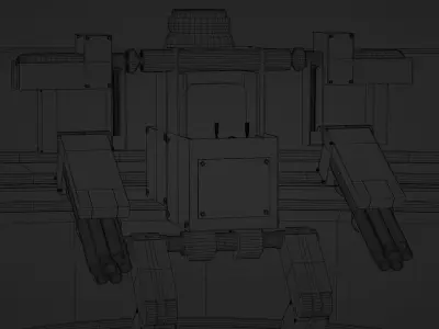 Mecha Character Low-poly 3D model