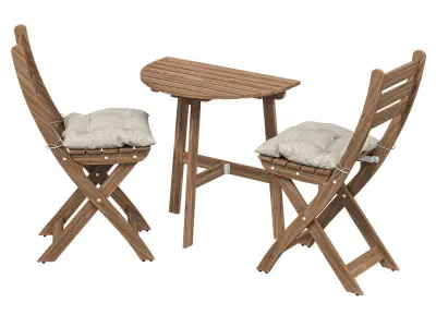 ASKHOLMEN ASKHOLMEN table wall fixture 2 warehouse chairs st  3D model