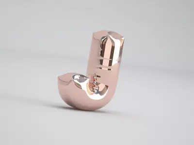 J Balloon Copper 3D model