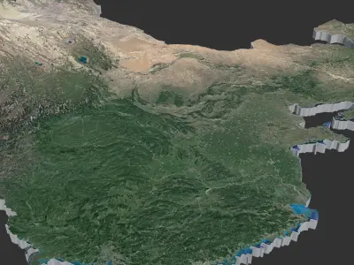 China map 3D model