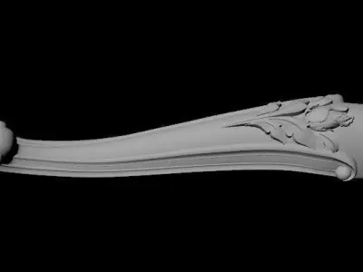 leg High quality 3d models for processing on a cnc machine  3D model 7