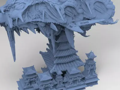 Warlord Tower Kit bash 2  3D model