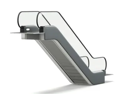 Short Escalator 3D Model 3D model