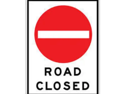 Roblox Road Closed Props Low-poly 3D model