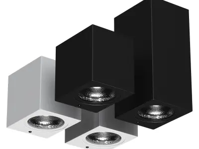 Outdoor wall light Low-poly 3D model