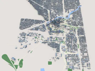 Tampa City Florida United States 3D model