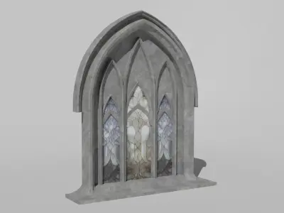 Gothic Window Low-poly 3D model buy