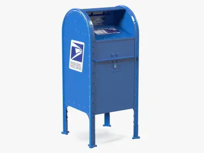 US Post Office dropbox 3D model