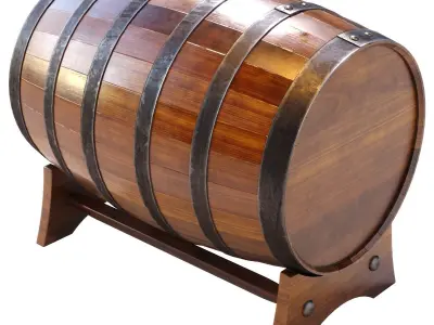 Whiskey Barrels 3D model