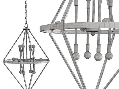 Tux Foyer Chandelier Low-poly 3D model