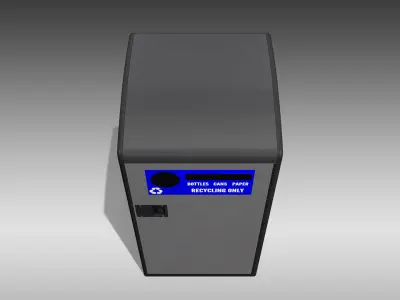 Bigbelly SC5 Single Station Low-poly 3D model