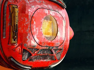 ancient sci fi war machine 3D model