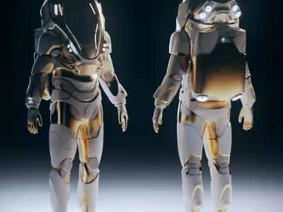 Stylised Sci-fi Spacesuit 3D model