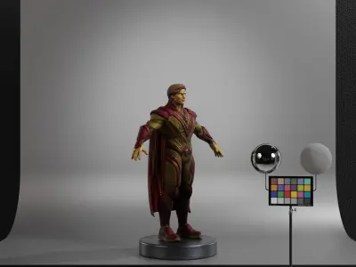 Adam Warlock Low-poly 3D model