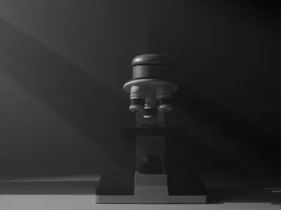 3D Microscope Model 3D model