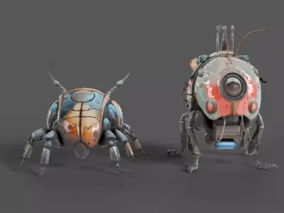 Robotic Insect Duo 3D model