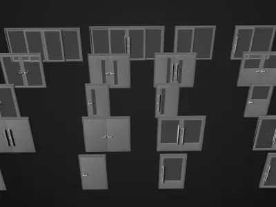 Doors pack 25K01 3D model