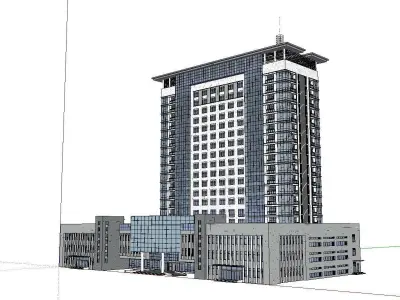 vacation spot-Resort-Fashion Leisure Hotel-0172 3D model