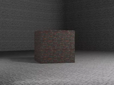 A Stylized Stone Tile  4k  3D model