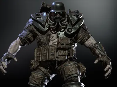 Westland reaper 4 Low-poly 3D model