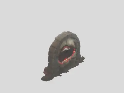 Mouth Portal  Low-poly 3D model