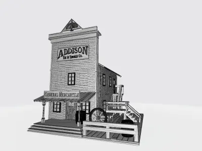 Wild west hardware 3D print model