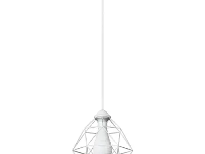 Chandelier VITALUCE Tara black 1xE27 max 60W 3D model